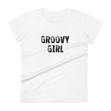 Women's 100% cotton short sleeve t-shirt  "GROOVY GIRL"