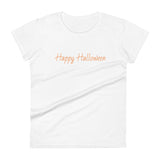 Women's short sleeve t-shirt "Happy Halloween"