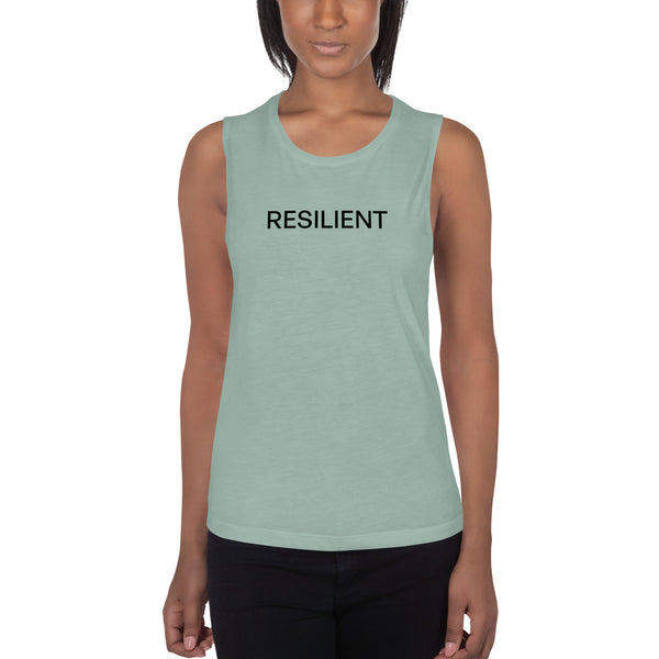 Ladies’ Muscle Tank "RESILIENT"