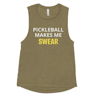 Ladies’ Pickleball Tank "PICKLEBALL MAKES ME SWEAR"