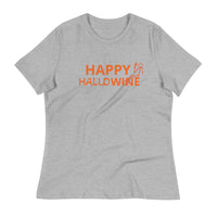 Softest and most comfortable Women's Relaxed T-Shirt. "HAPPY HALLOWINE"