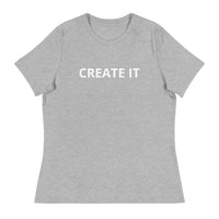 Soft and lightweight cotton t-shirt "CREATE IT"