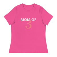 100% cotton classic tee "MOM OF 3"