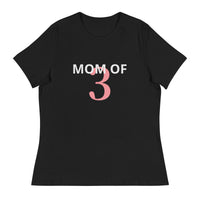 100% cotton classic tee "MOM OF 3"