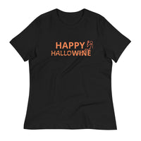 Softest and most comfortable Women's Relaxed T-Shirt. "HAPPY HALLOWINE"