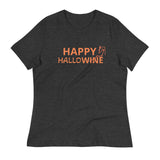 Softest and most comfortable Women's Relaxed T-Shirt. "HAPPY HALLOWINE"