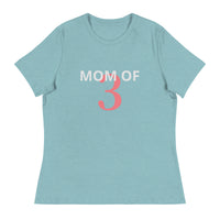 100% cotton classic tee "MOM OF 3"