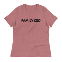 100% Relaxed Cotton T-Shirt "FAMILY CEO"