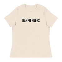 Women's SOFT,  relaxed & comfy t-shirt  "HAPPIERNESS"