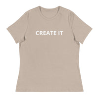 Soft and lightweight cotton t-shirt "CREATE IT"