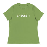 Soft and lightweight cotton t-shirt "CREATE IT"