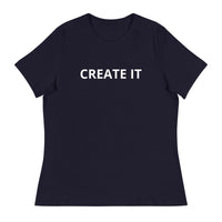 Soft and lightweight cotton t-shirt "CREATE IT"