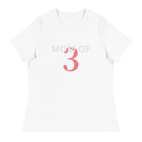 100% cotton classic tee "MOM OF 3"