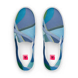 Women’s slip-on canvas shoes  BLUE ART