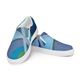 Women’s slip-on canvas shoes  BLUE ART