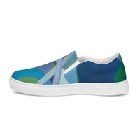 Women’s slip-on canvas shoes  BLUE ART