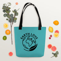 World with leaf Tote bag