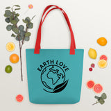 World with leaf Tote bag