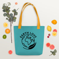 World with leaf Tote bag