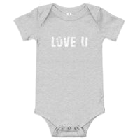 100% cotton one-piece Baby Onesie "LOVE U"