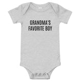 100% cotton one-piece Baby Onesie  "GRANDMAS BOY"