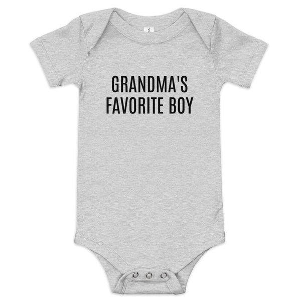 100% cotton one-piece Baby Onesie  "GRANDMAS BOY"