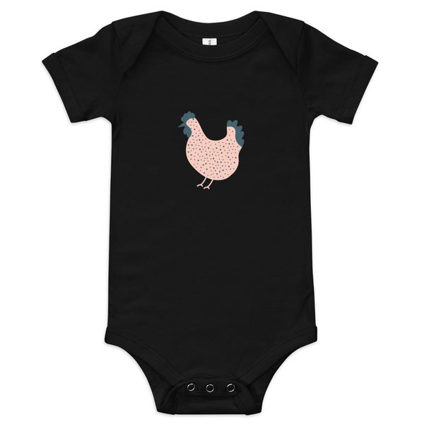 Baby short sleeve one piece with chicken