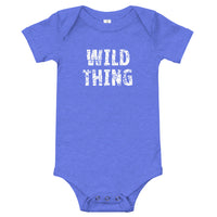 100% cotton one-piece Baby Onesie. "WILD THING"