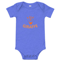 100% cotton one-piece Baby Onesie - GIRAFFE