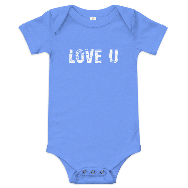 100% cotton one-piece Baby Onesie "LOVE U"