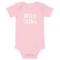 100% cotton one-piece Baby Onesie. "WILD THING"