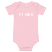 100% cotton one-piece Baby Onesie "MY CRIB"