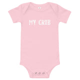 100% cotton one-piece Baby Onesie "MY CRIB"