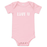 100% cotton one-piece Baby Onesie "LOVE U"