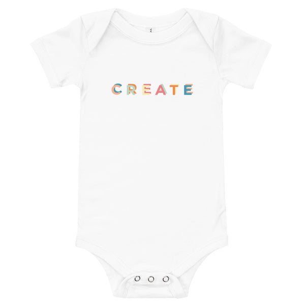 100% cotton one-piece Baby Onesie - CREATE