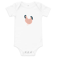 Baby short sleeve one piece with chicken