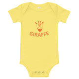 100% cotton one-piece Baby Onesie - GIRAFFE