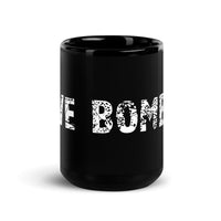 Black Glossy Mug "LOVE BOMBER"