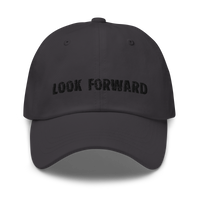 Low profile hat with an adjustable strap and curved visor "LOOK FORWARD"