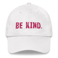 Great comfy hat with adjustable strap and curved visor.  "BE KIND"