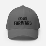 Structured Twill Cap with an elastic stretch band.....comfy! "LOOK FORWARD"