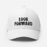 Structured Twill Cap with an elastic stretch band.....comfy! "LOOK FORWARD"