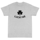 Short Sleeve classic fit T-Shirt with thick cotton. "LUCKY ME"