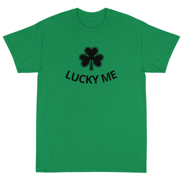 Short Sleeve classic fit T-Shirt with thick cotton. "LUCKY ME"