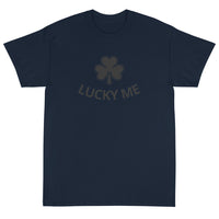 Short Sleeve classic fit T-Shirt with thick cotton. "LUCKY ME"