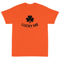 Short Sleeve classic fit T-Shirt with thick cotton. "LUCKY ME"