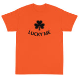 Short Sleeve classic fit T-Shirt with thick cotton. "LUCKY ME"