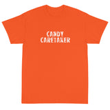 Basic Softstyle T-Shirt made of a thicker, heavier cotton, but it's still soft and comfy "CANDY CARETAKER"