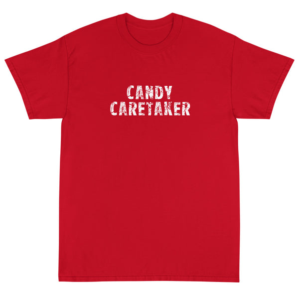 Basic Softstyle T-Shirt made of a thicker, heavier cotton, but it's still soft and comfy "CANDY CARETAKER"