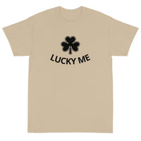 Short Sleeve classic fit T-Shirt with thick cotton. "LUCKY ME"